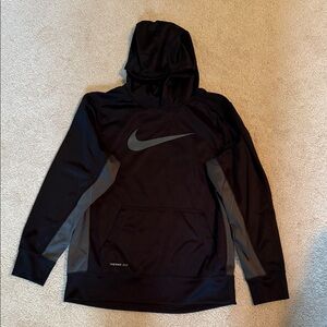 Nike Black Hoodie with Gray Accents